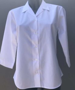 Twin Pack 3/4 Sleeve Rever Collar Blouse (Year 10 & above only)