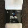 3 Pack white sports socks 6-11