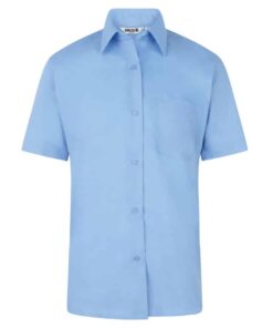 Girls Twin Pack Blue Blouse -Non Iron